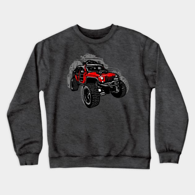 rubicon jeep Crewneck Sweatshirt by stonehouse art